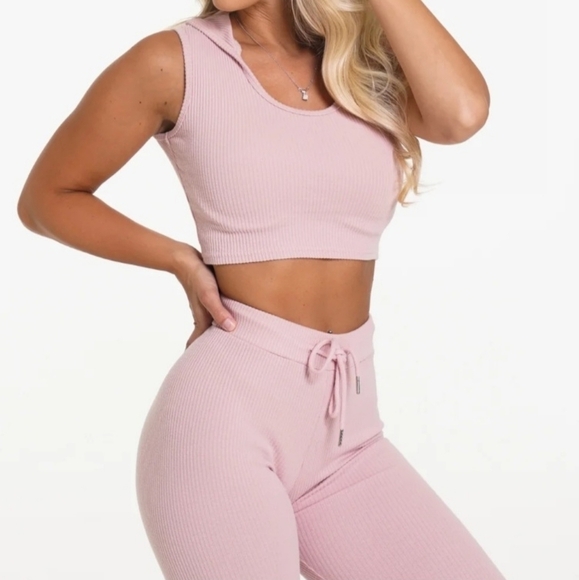 NVGTN Pants - Rare NVGTN barbie pink ribbed bottoms